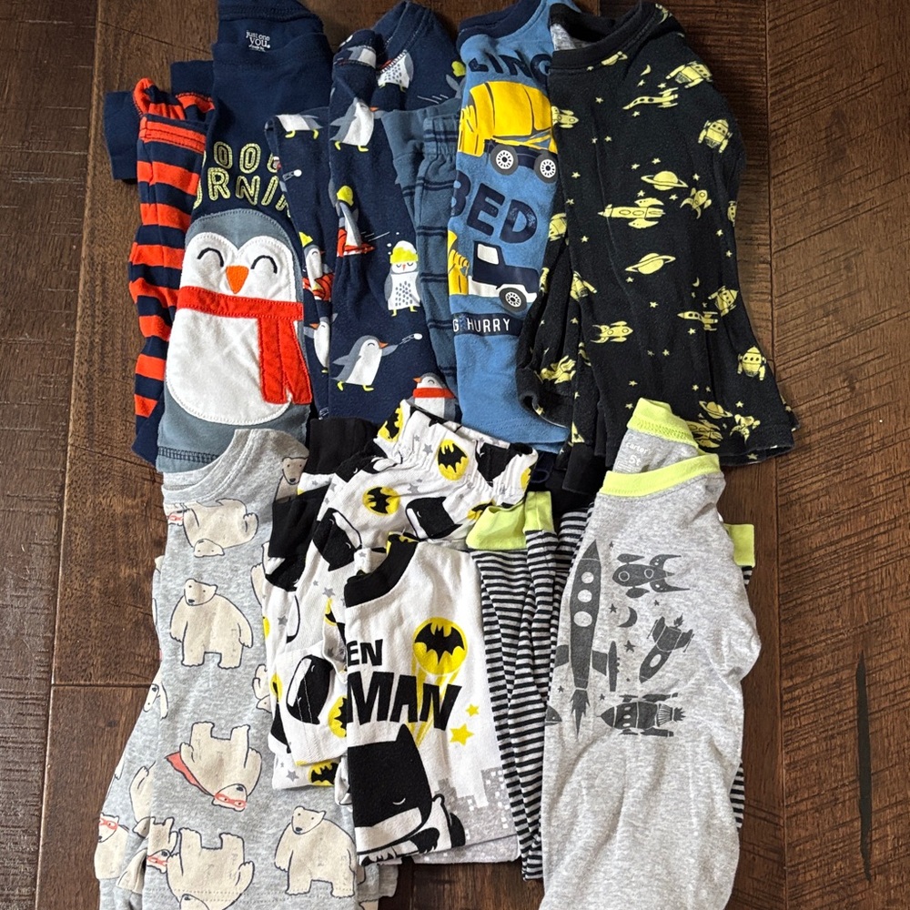 Mostly Carters pajamas- 5T fitted pajamas